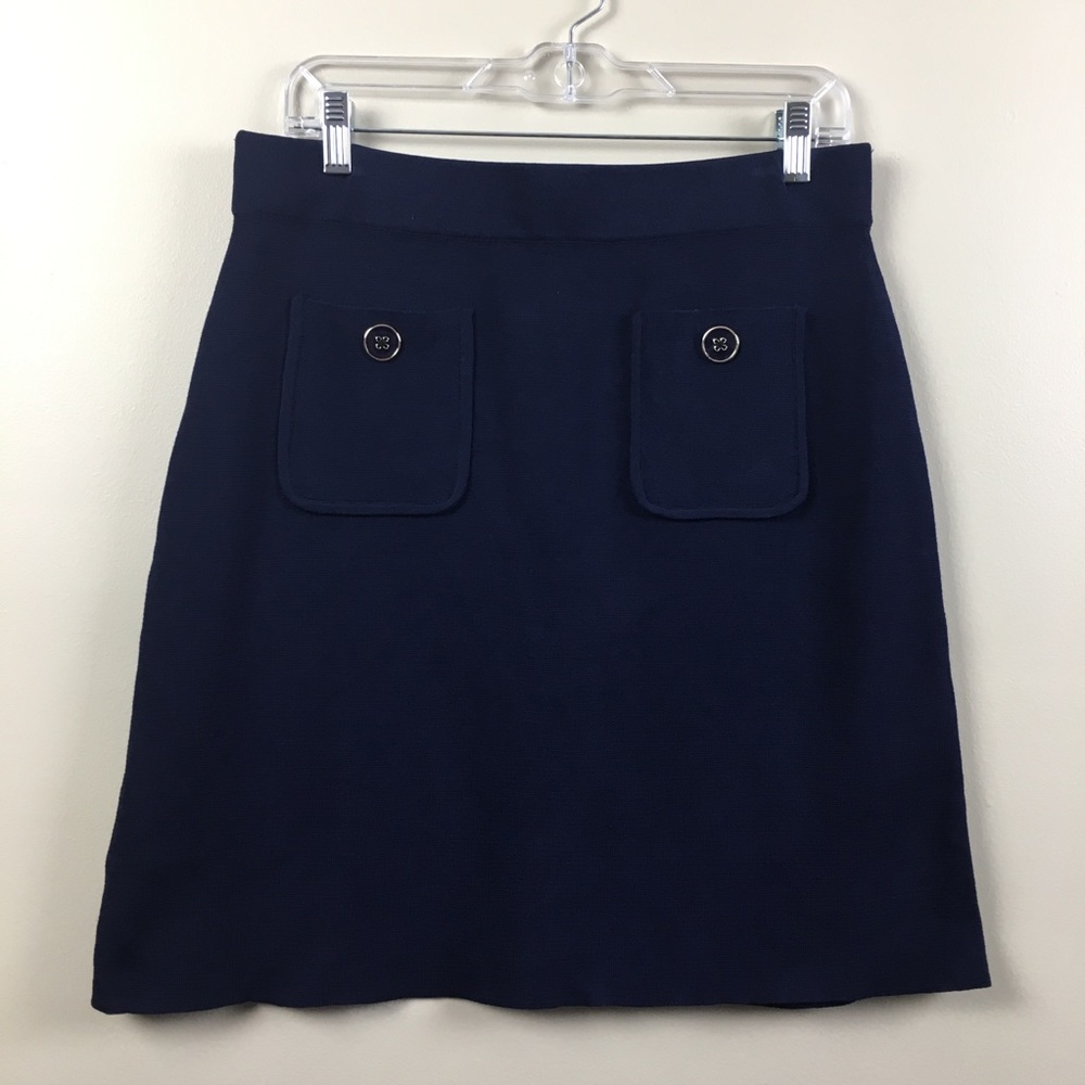 Tommy Hilfiger | Navy Stretchy Skirt Buttons | M